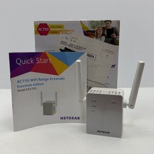 NETGEAR AC750 EX3700 WiFi Range Extender Dual Band Wireless Repeater 100NAS